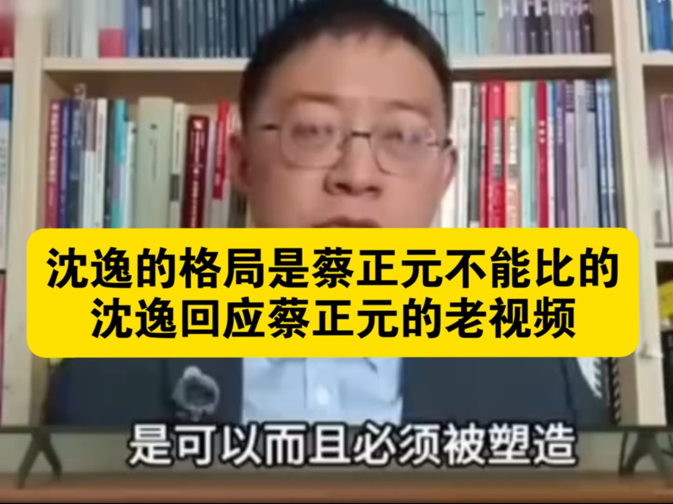 沈逸的格局是蔡正元不能比...