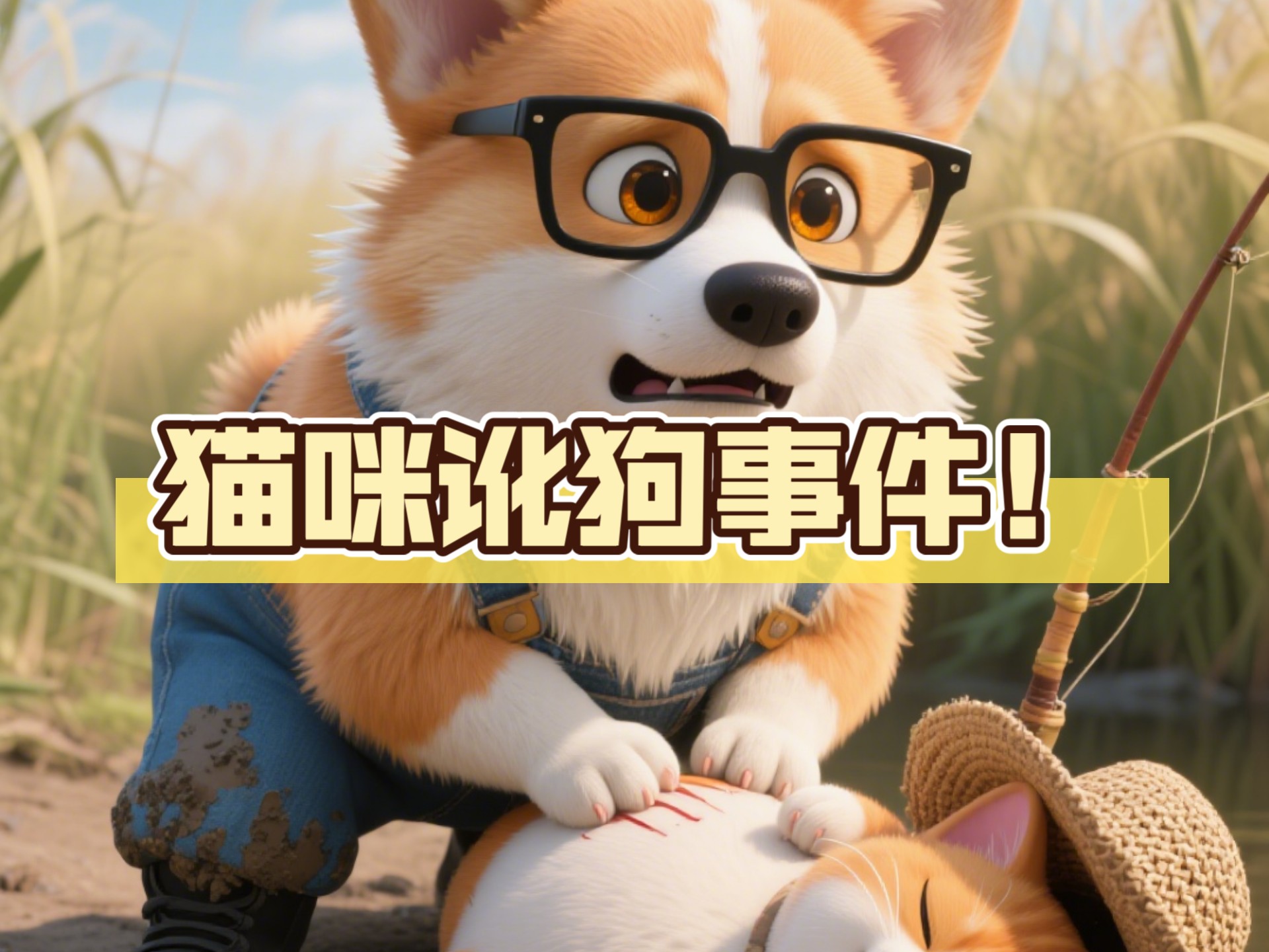 邪恶胖橘偷钓被抓，装晕讹...