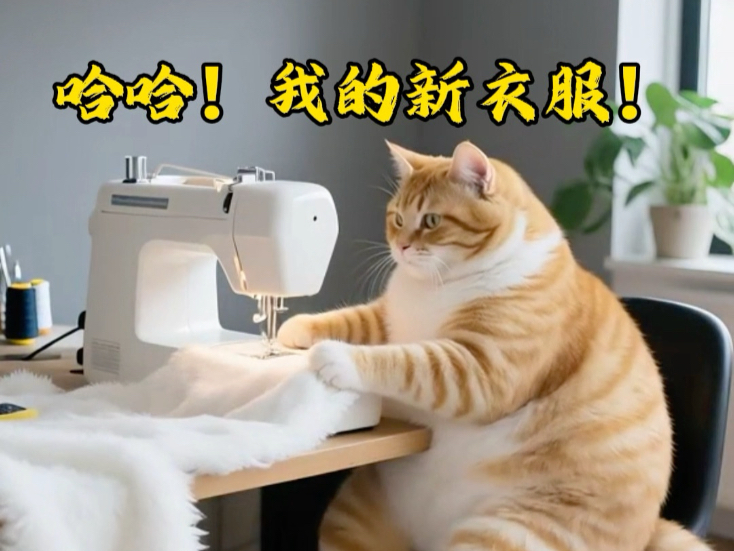 大胖橘猫家里的榴莲熟了，...