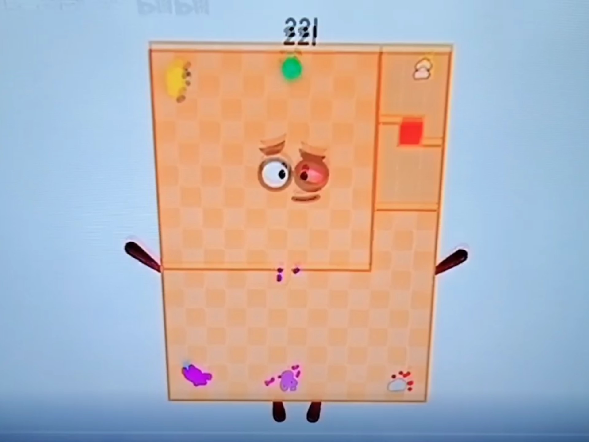 数字方块扭曲正常221-...