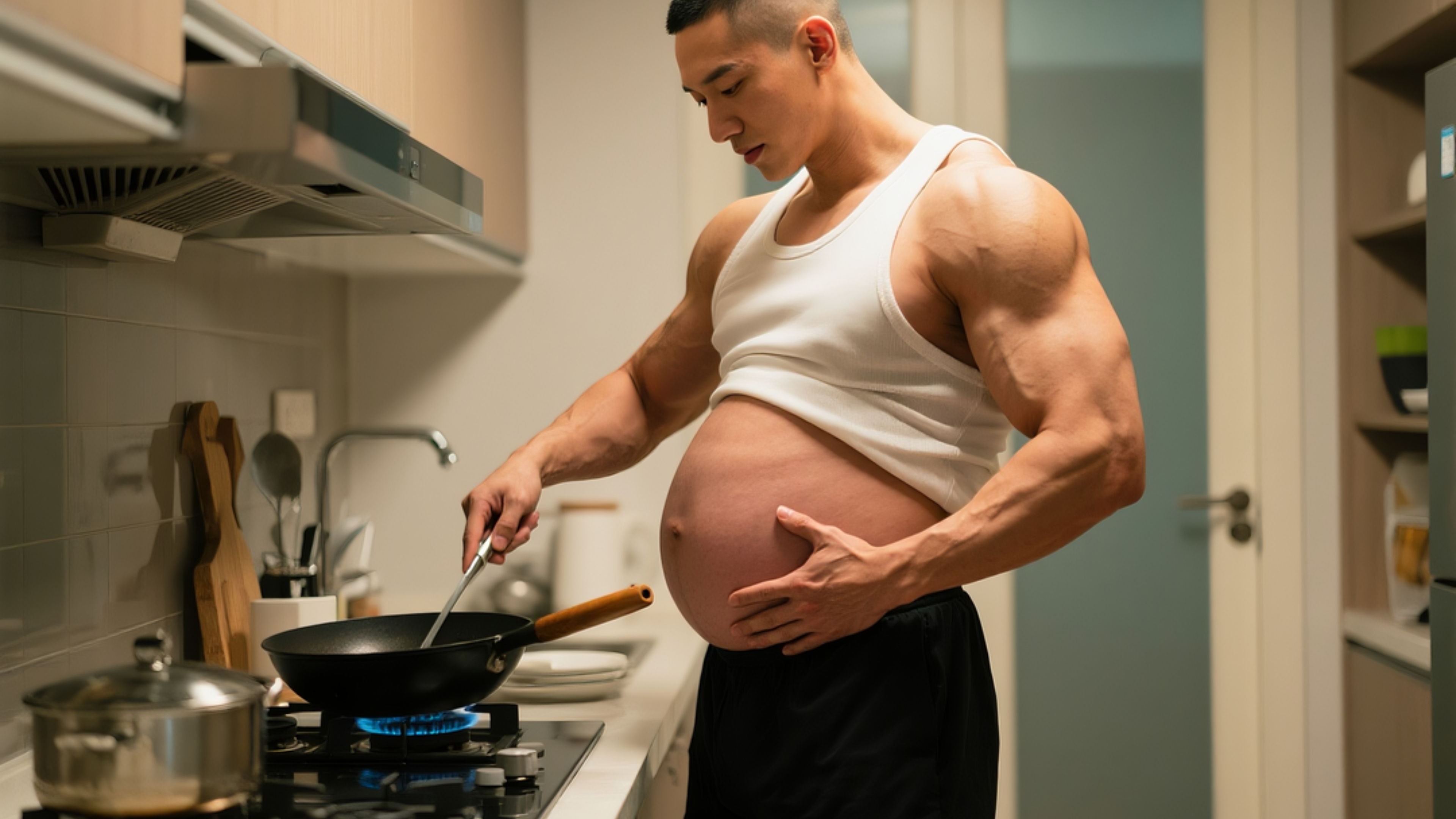 性别互换，肌肉糙汉教练这...