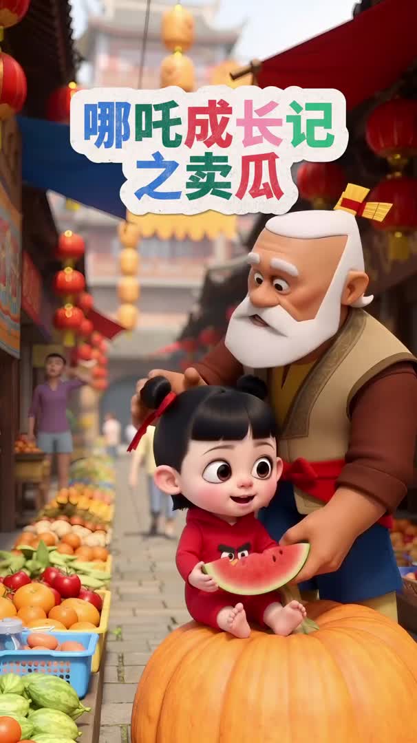小哪吒卖瓜记